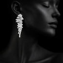 Nova feather glow earings