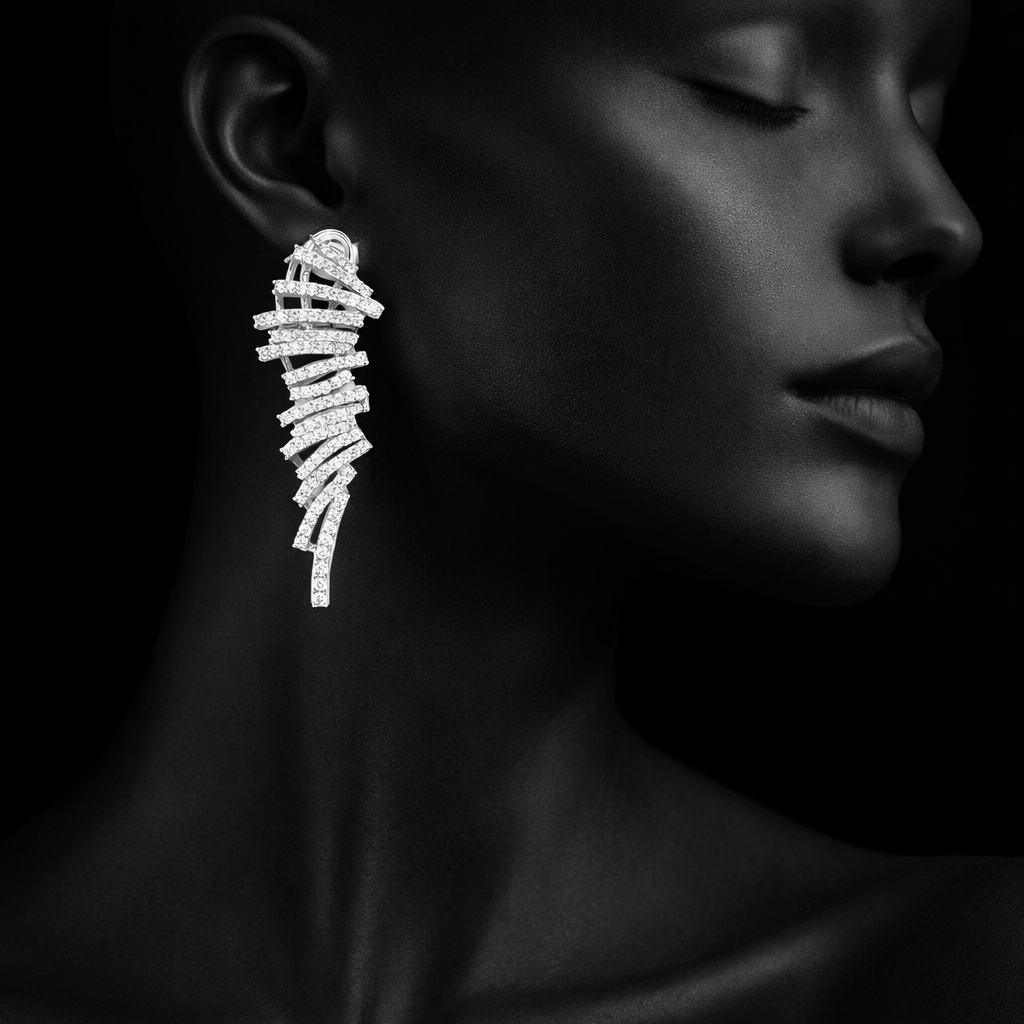 Nova feather glow earings