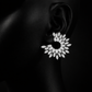 Crystal leaf Earings
