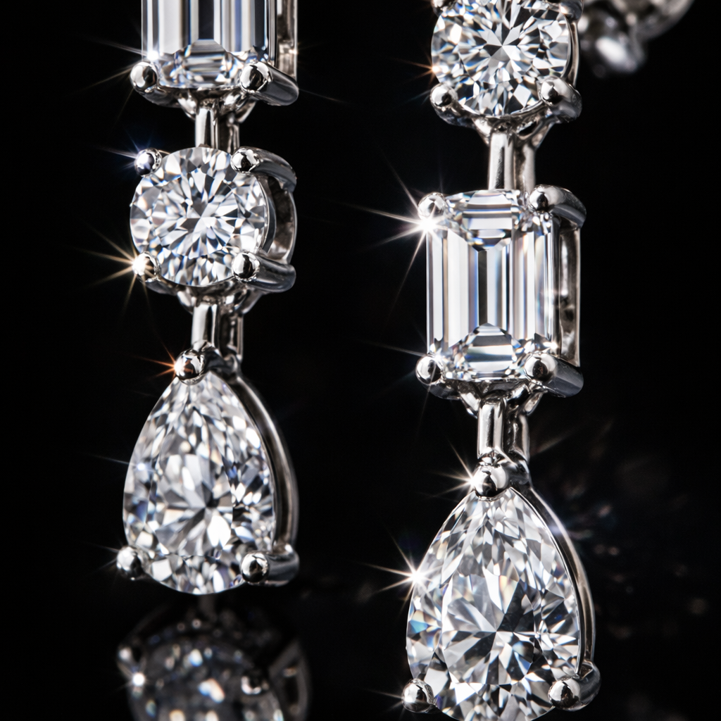 Elara Line Drop Earrings