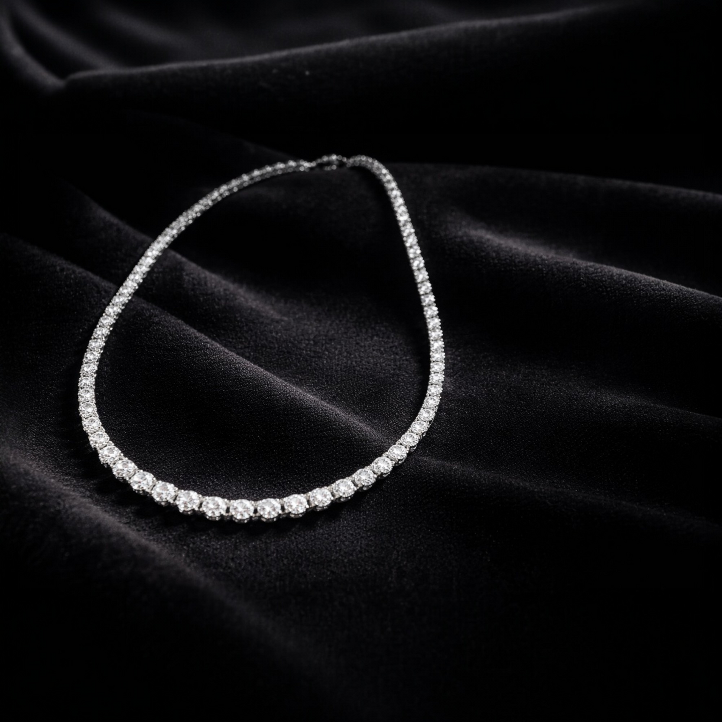 Moonfall tennis necklace set