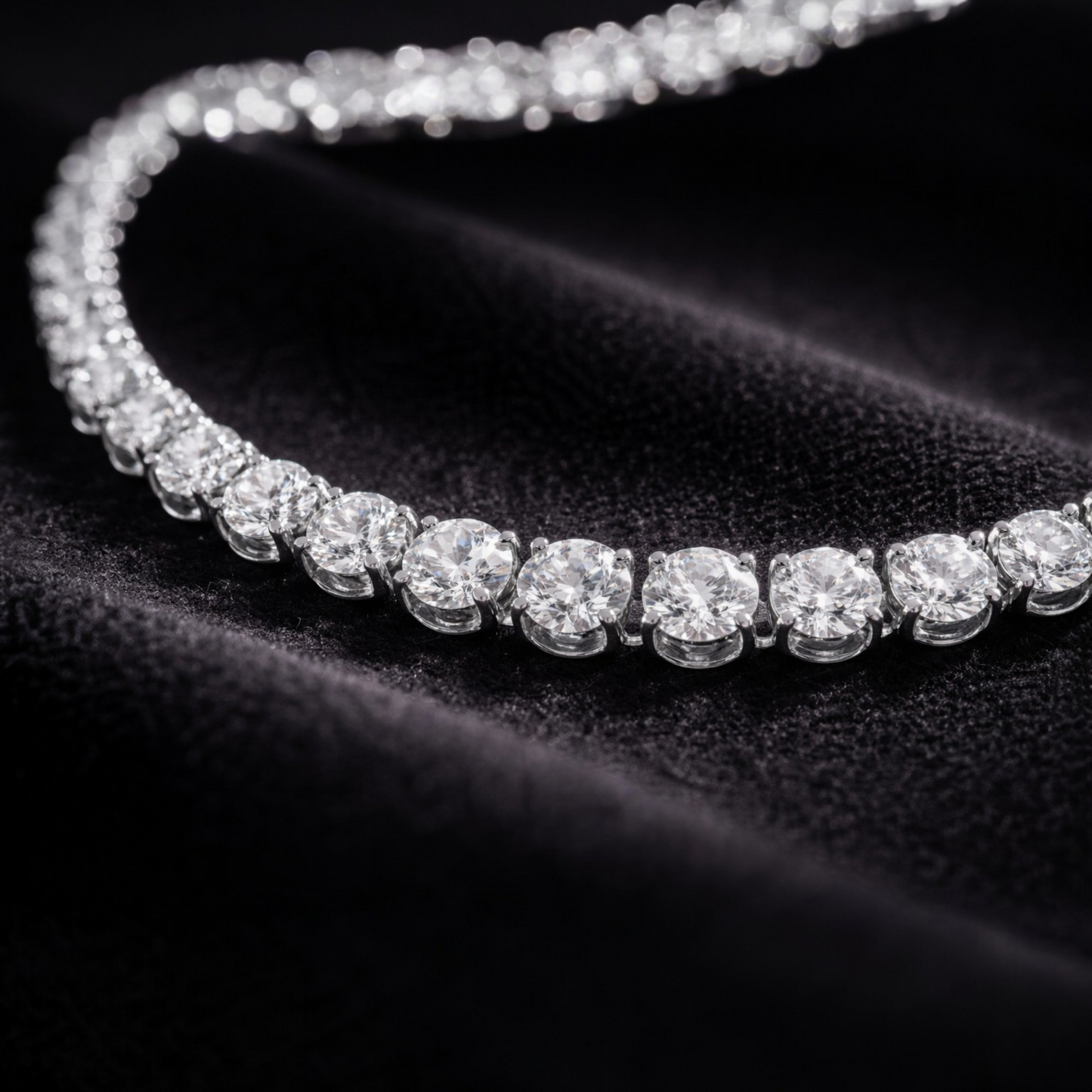 Moonfall tennis necklace set