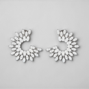 Crystal leaf Earings