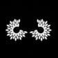 Crystal leaf Earings