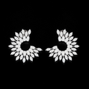 Crystal leaf Earings