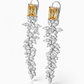 Emerald elan drop earings