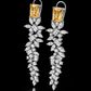 Emerald elan drop earings