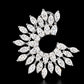 Crystal leaf Earings