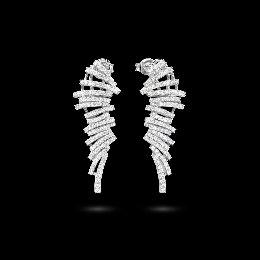 Nova feather glow earings