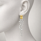 Emerald elan drop earings